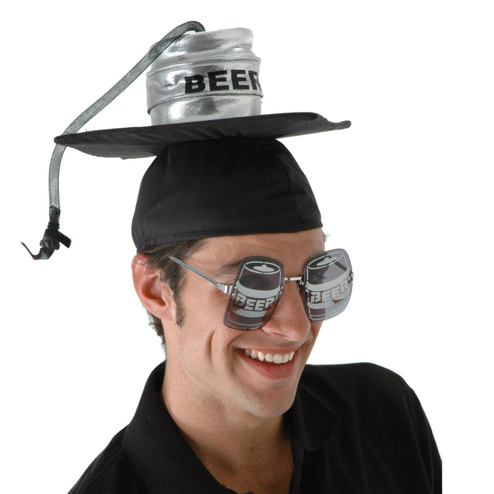 Beer Keg Graduation Cap Great Novelty Party Hat OR